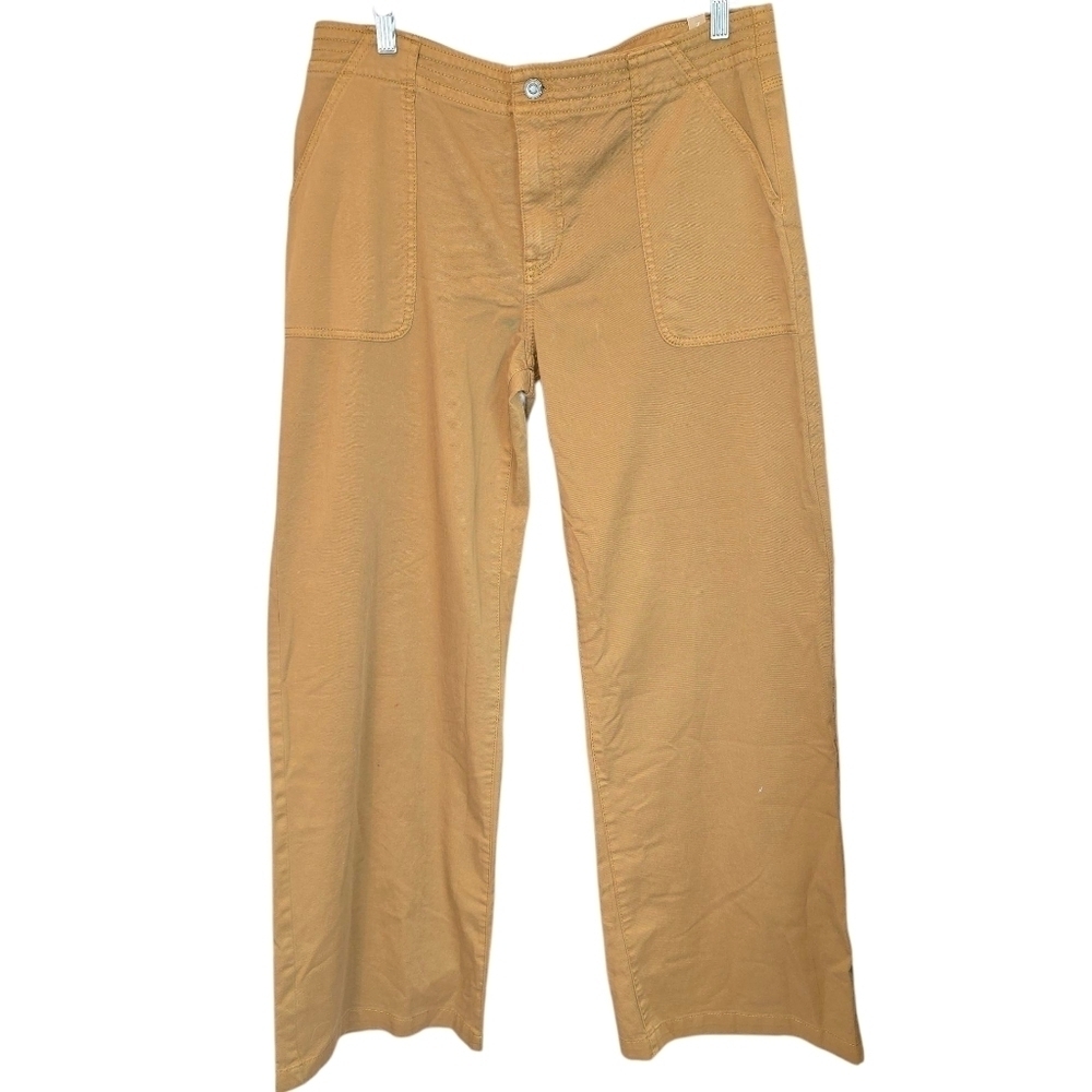 Prana Organic Cotton Sancho Wide Leg Pants in Antique Bronze NWT Size 14 Reg. - Picture 5 of 13